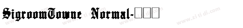 SigroomTowne Normal字体转换